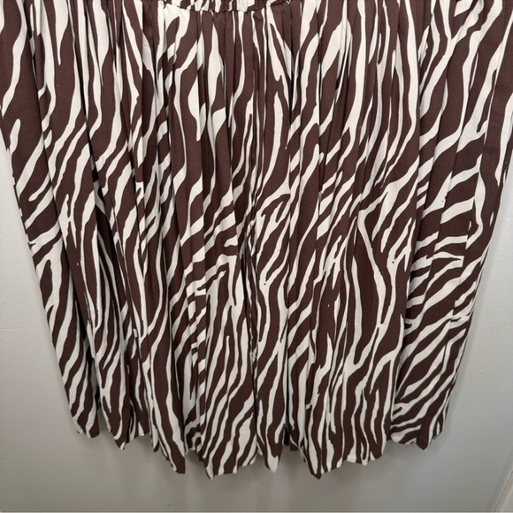 Addition Elle Zebra Animal Print Pleated
Sleeveless Midi Dress A-Line Size 20 - Picture 5 of 10
